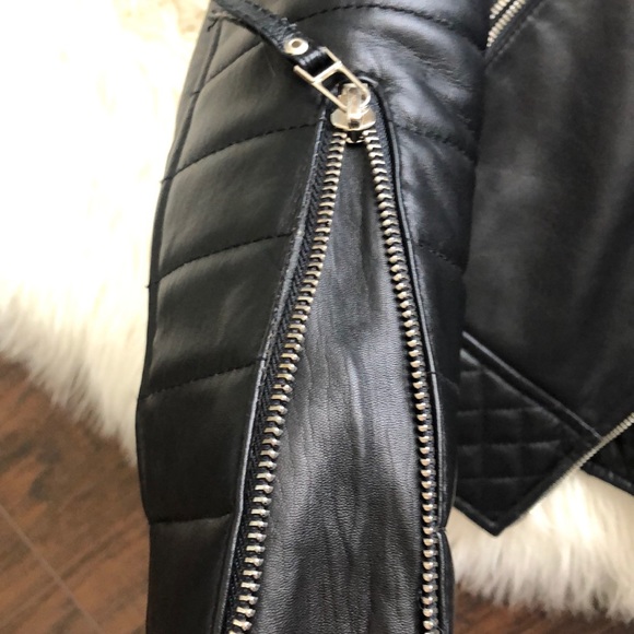 Leather Moto Jacket - Picture 3 of 8
